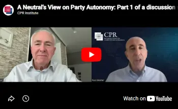 A Conversation About Party Autonomy